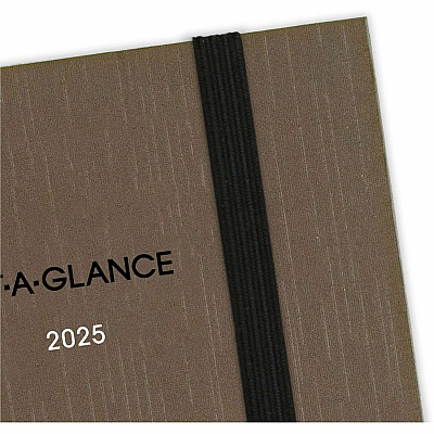 AT-A-GLANCE One-Day-Per-Page Planning Notebook, 9 x 6, Dark Brown/Orange Cover, 12-Month (Jan to Dec): 2026 (70620130)