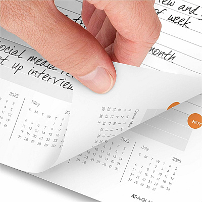 AT-A-GLANCE One-Day-Per-Page Planning Notebook, 9 x 6, Dark Brown/Orange Cover, 12-Month (Jan to Dec): 2026 (70620130)