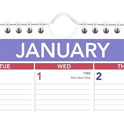 AT-A-GLANCE Monthly Wall Calendar, 15 x 12, White/Red/Blue Sheets, 12-Month (Jan to Dec): 2026 (PM828)