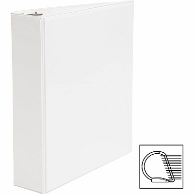 Business Source Basic D-Ring White View Binders (BSN28442)