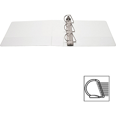 Business Source Basic D-Ring White View Binders (BSN28442)