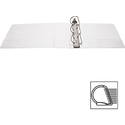 Business Source Basic D-Ring White View Binders (BSN28443)