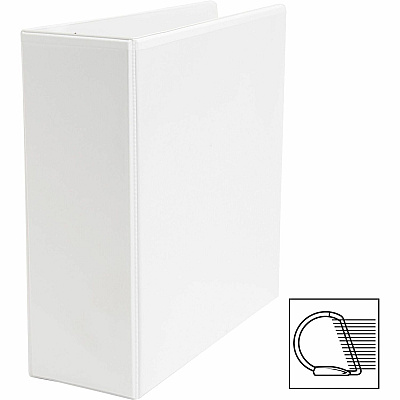 Business Source Basic D-Ring White View Binders (BSN28444)
