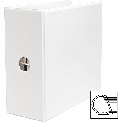 Business Source Basic D-Ring White View Binders (BSN28445)