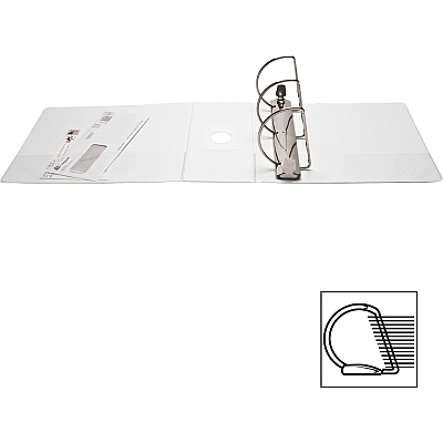 Business Source Basic D-Ring White View Binders (BSN28445)