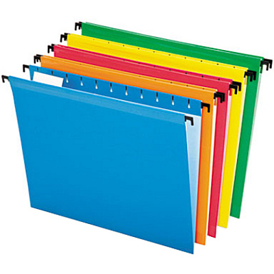 Pendaflex SureHook 1/5 Tab Cut Letter Recycled Hanging Folder (PFX615215ASST)