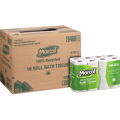 Marcal 100% Recycled Soft/Strong Bath Tissue (MRC16466)