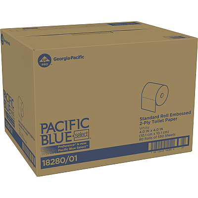 Pacific Blue Select Standard Roll Embossed Toilet Paper (GPC1828001)