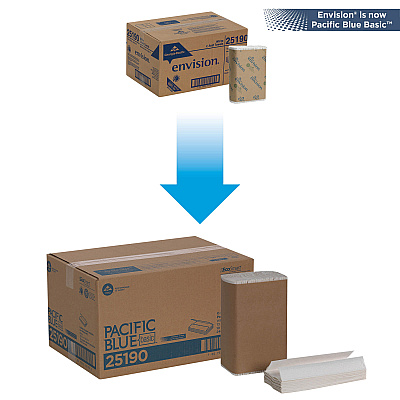 Pacific Blue Basic C-Fold Recycled Paper Towel (GPC25190)