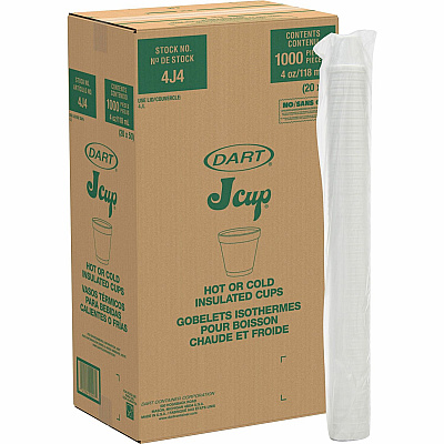 Dart 4 oz Insulated Foam Cups (DCC4J4)
