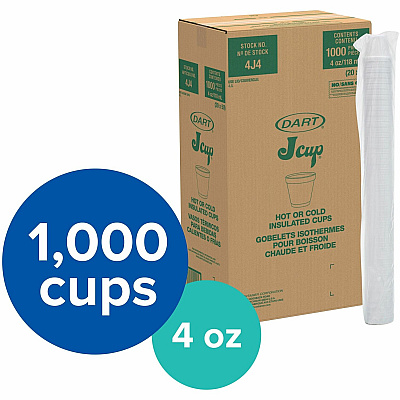 Dart 4 oz Insulated Foam Cups (DCC4J4)