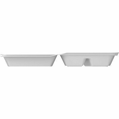 Dart 8-1/2" Triple-Compartment Foam Containers (DCC85HT3)