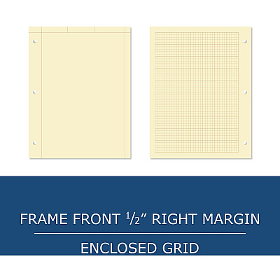 Roaring Spring 5x5 Grid Engineering Pad (ROA95182)