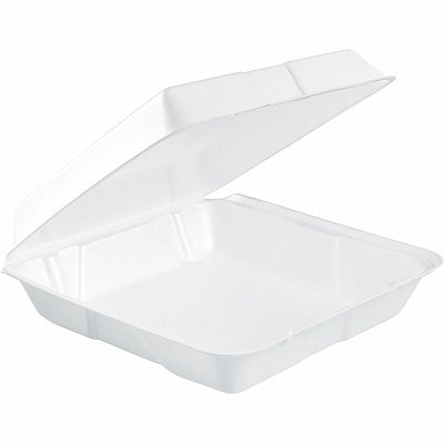Dart 9-1/2" Single-Compartment Foam Containers (DCC95HT1R)