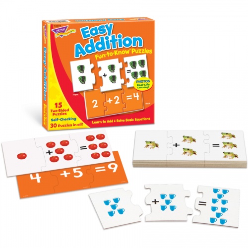 TREND Easy Addition Fun-to-Know Puzzles (T36013)