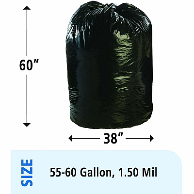 Stout by Envision by Envision by Envision Stout by Envision by Envision Recycled Content Trash Bags (STOT3860B15)