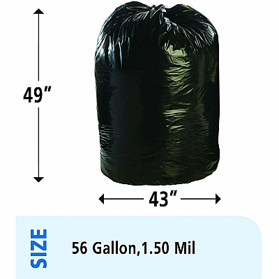 Stout by Envision by Envision by Envision Stout by Envision by Envision Recycled Content Trash Bags (STOT4349B15)