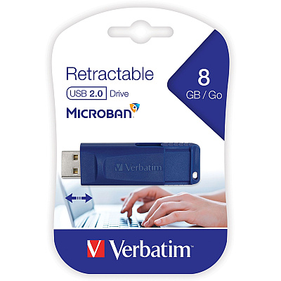 Verbatim 8GB USB Flash Drive - Blue (VER97088)