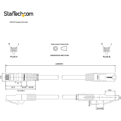StarTech 15ft Cat6 Ethernet Cable Black 100w Poe (N6PATCH15BK)