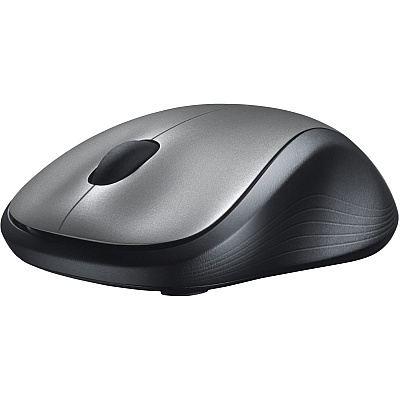 Logitech M310 Wireless Mouse, 2.4 GHz with USB Nano Receiver, 1000 DPI Optical Tracking, 18 Month Battery, Ambidextrous, Compatible with PC, Mac, Laptop, Chromebook (SILVER) (LOG910001675)