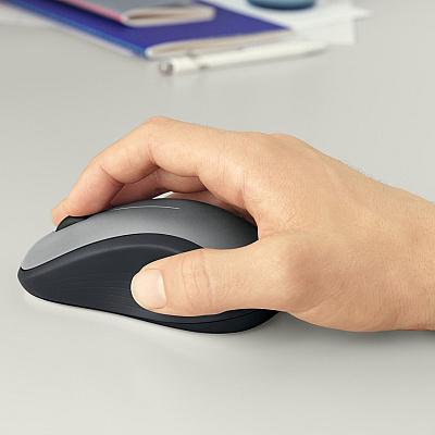 Logitech M310 Wireless Mouse, 2.4 GHz with USB Nano Receiver, 1000 DPI Optical Tracking, 18 Month Battery, Ambidextrous, Compatible with PC, Mac, Laptop, Chromebook (SILVER) (LOG910001675)