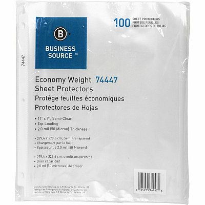 Business Source Economy Weight Sheet Protectors (BSN74447)