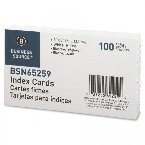Business Source Ruled Index Cards (65259)
