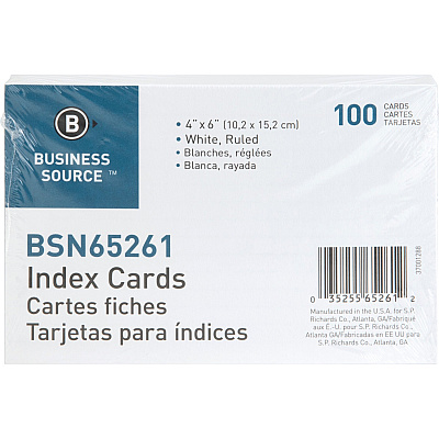 Business Source Ruled Index Cards (BSN65261)