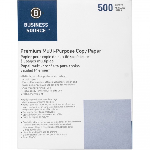 Business Source Premium Multipurpose Copy Paper - White (36592)