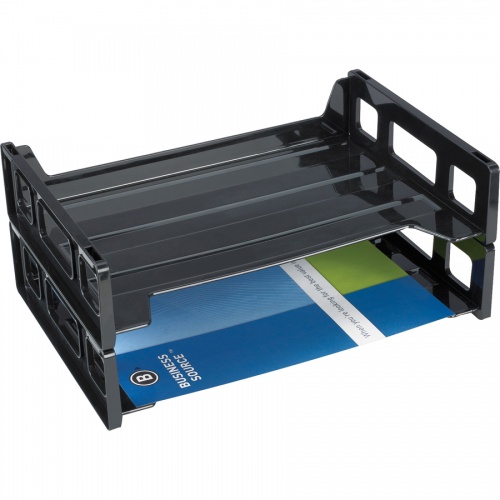 Business Source Side-loading Stackable Letter Trays (42585)