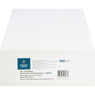 Business Source Security Tint Window Envelopes (BSN16473)