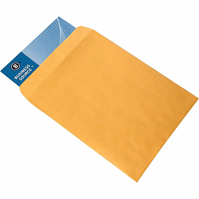 Business Source Kraft Gummed Catalog Envelopes (BSN42100)