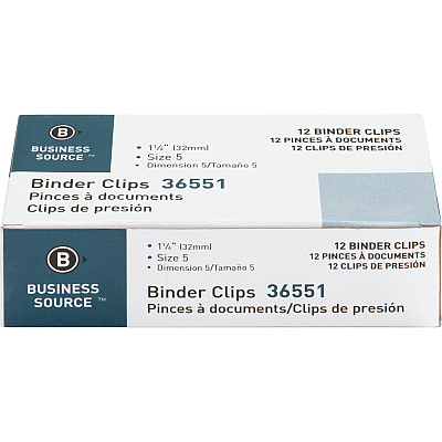 Business Source Fold-back Binder Clips (BSN36551)