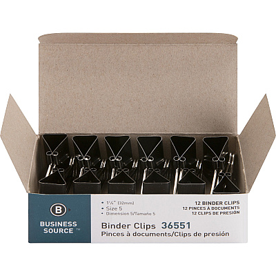 Business Source Fold-back Binder Clips (BSN36551)