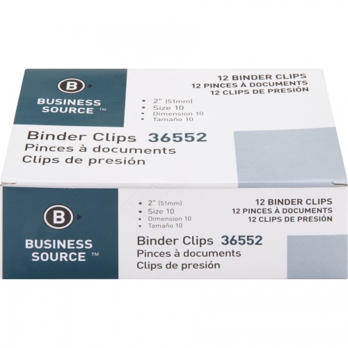 Business Source Fold-back Binder Clips (36552)