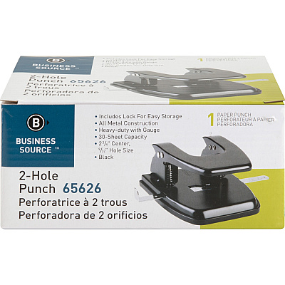 Business Source Heavy-duty 2-Hole Punch (BSN65626)