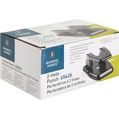 Business Source Heavy-duty 2-Hole Punch (BSN65626)