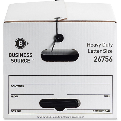 Business Source Heavy Duty Letter Size Storage Box (BSN26756)