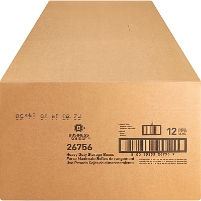 Business Source Heavy Duty Letter Size Storage Box (BSN26756)