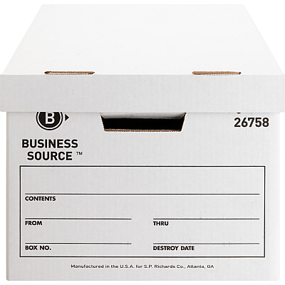 Business Source Lift-off Lid Heavy-Duty Storage Box (BSN26758)