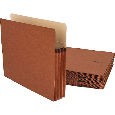 Business Source Straight Tab Cut Letter Recycled File Pocket (BSN65791)