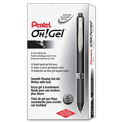 Pentel OH! Medium Point Gel Pens (PENK497A)
