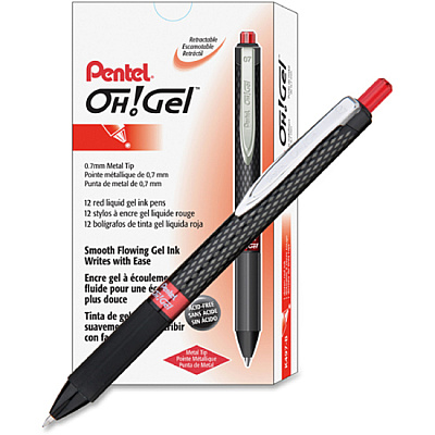 Pentel OH! Medium Point Gel Pens (PENK497B)