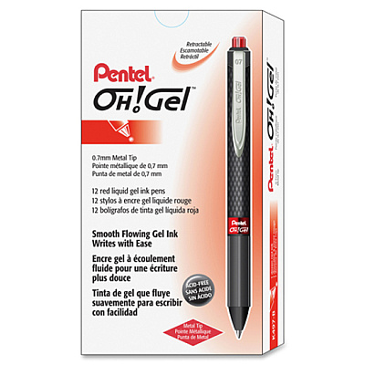 Pentel OH! Medium Point Gel Pens (PENK497B)