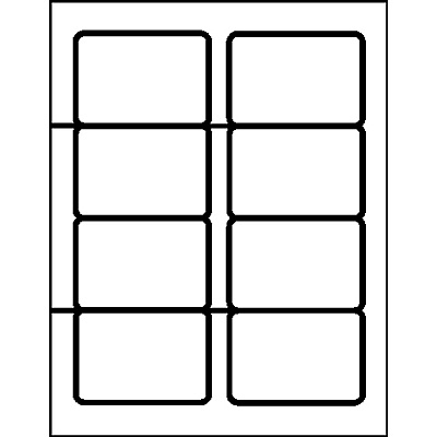 Business Source Laser/Inkjet Name Badge Labels (BSN26144)