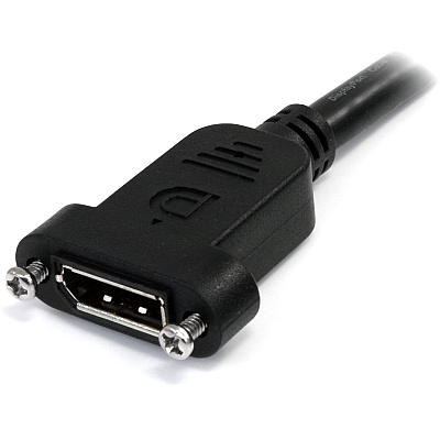 StarTech 3ft Panel Mount Displayport Cable M/f (DPPNLFM3PW)