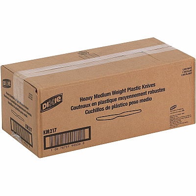 Dixie Medium-weight Disposable Knives by GP Pro (DXEKM217)