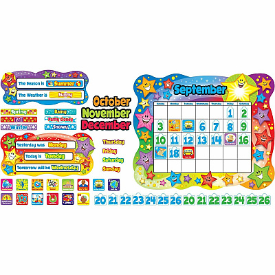 TREND Star Calendar Bulletin Board Set (TEPT8194)