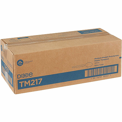 Dixie Medium-weight Disposable Teaspoons by GP Pro (DXETM217)
