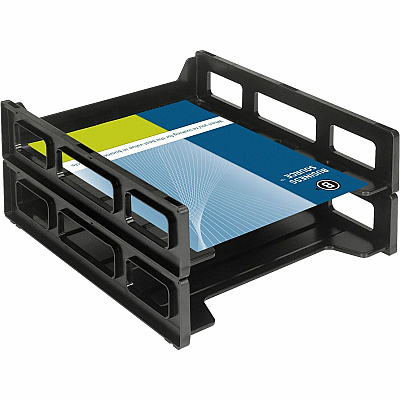 Business Source Front-Load Stackable Letter Tray (BSN62884)